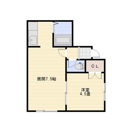 環状通東駅 徒歩8分 2階の物件間取画像